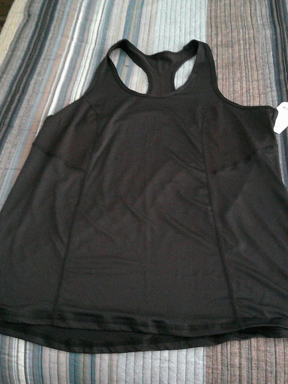 Xersion sleeveless workout top in black   Size L tall NWT